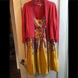 Evan Picone sundress and shrug